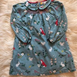Baby Boden woodland creatures dress